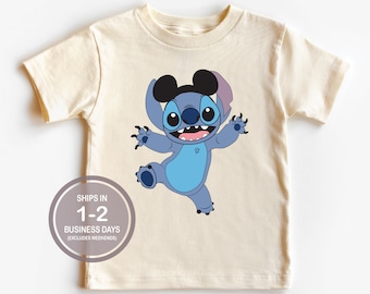 Stitch Mickey Ears Shirt, Youth Disney Shirt, Kids Disney Snack Shirt, Boys Disney Shirt, Lilo And Stitch Shirt, Cute Kids Disney Shirt