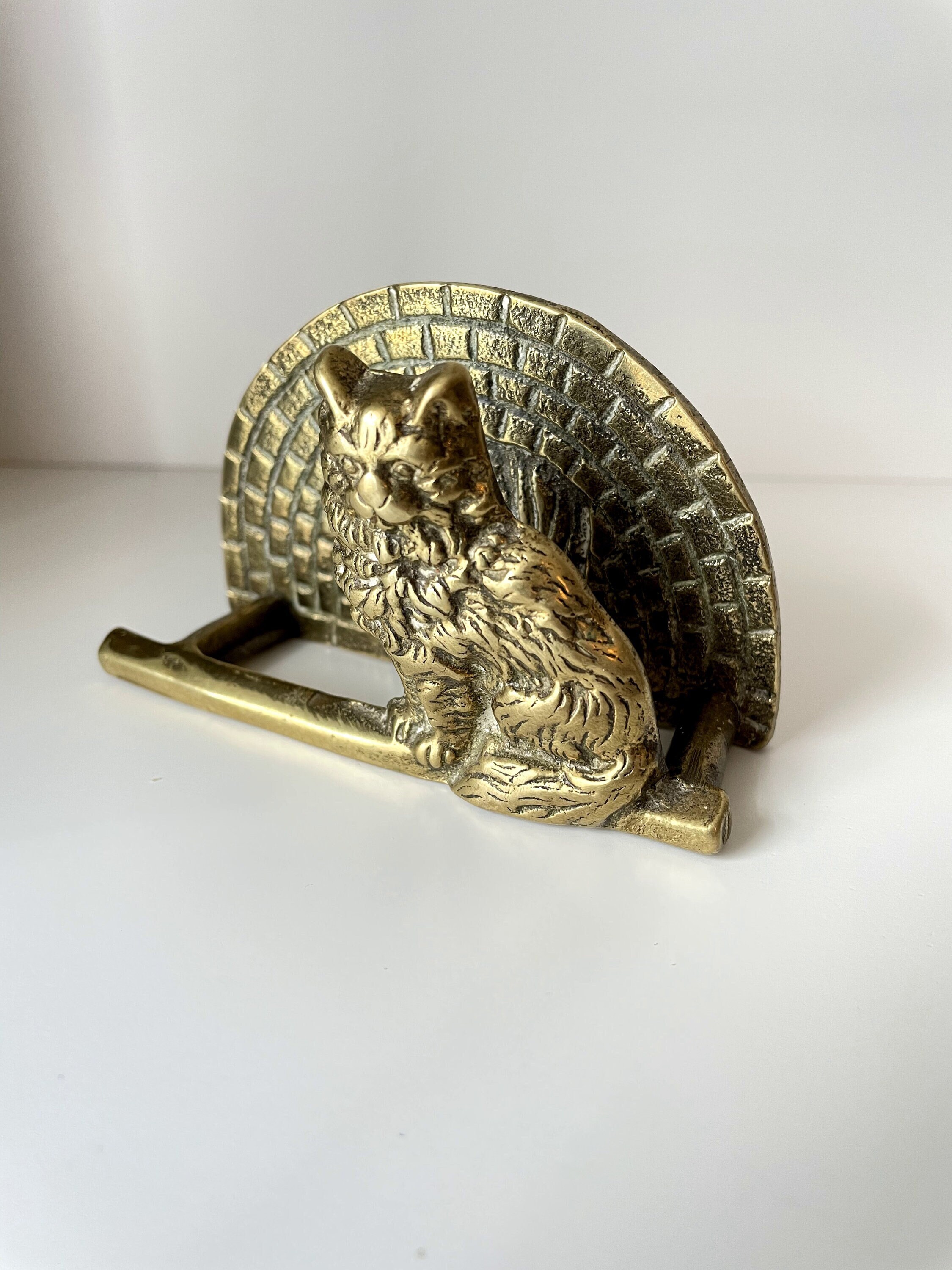 Porte-Enveloppe Vintage en Laiton