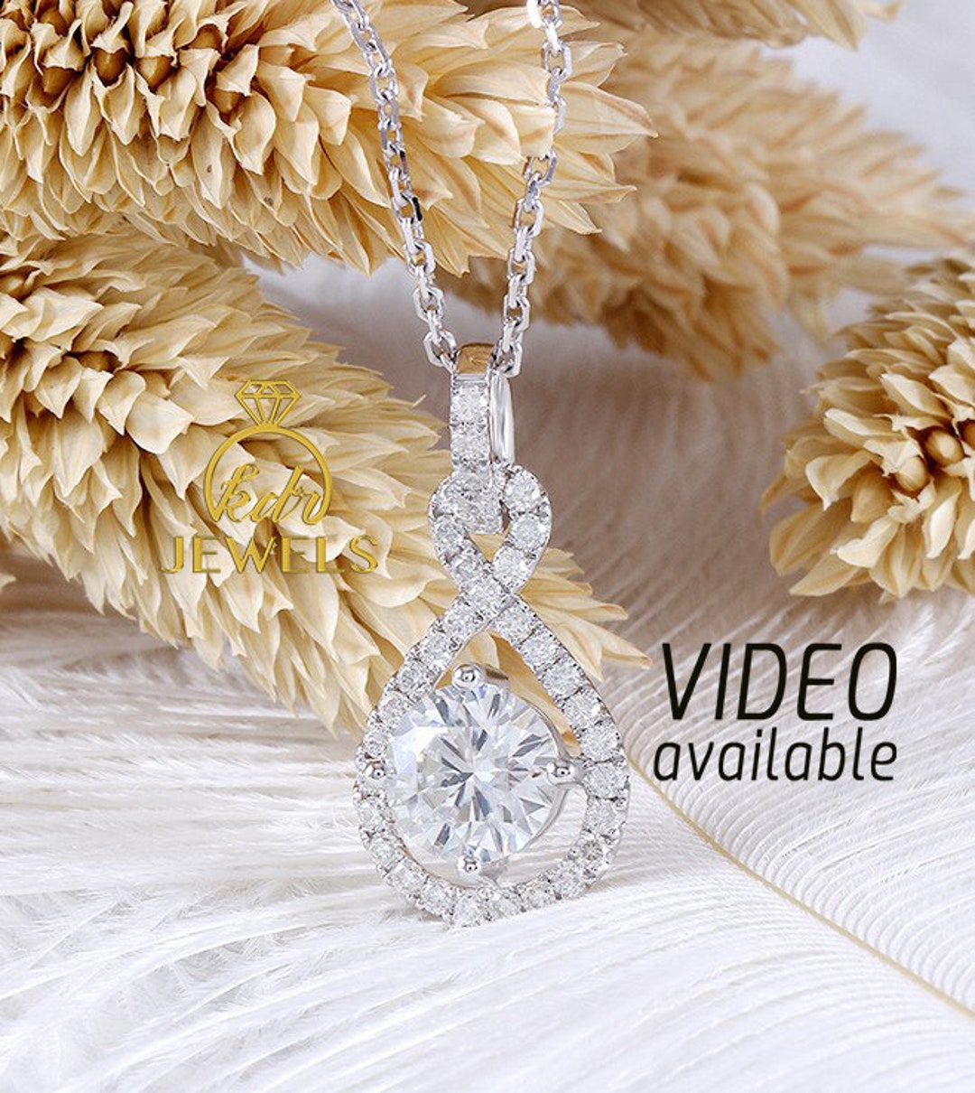Forever one moissanite sale necklace