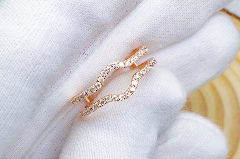 Customizable Ring Enhancer Moissanite Ring Enhancer Diamond Etsy