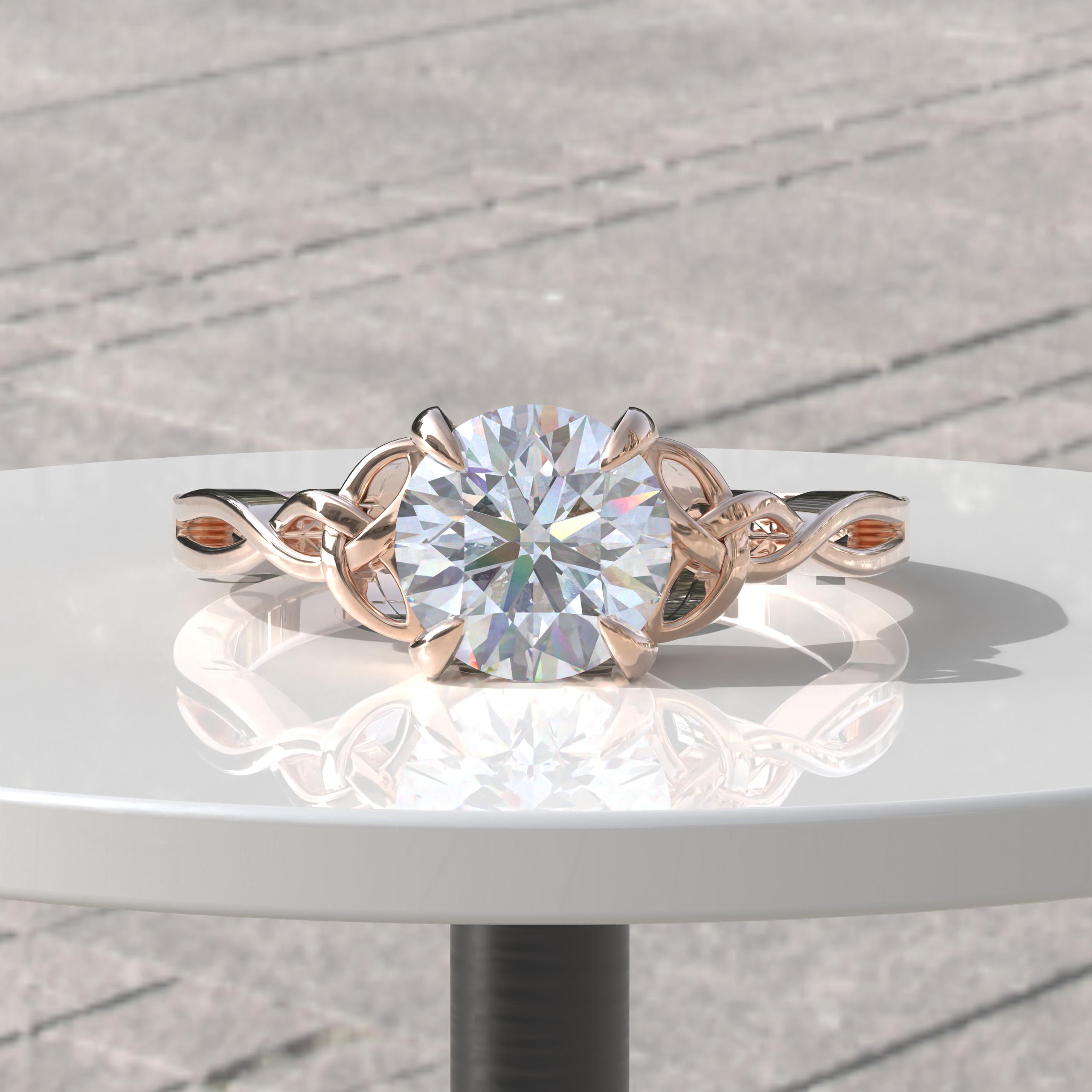 0.70ct、1.0ct、1.5ct、2.0ct ラボ グロウン ダイヤモンド リング