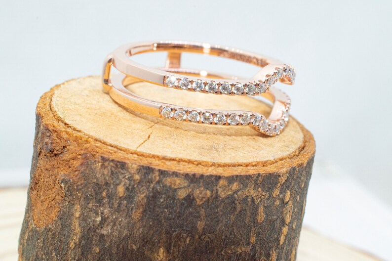 Customizable Ring Enhancer Moissanite Ring Enhancer Diamond Etsy