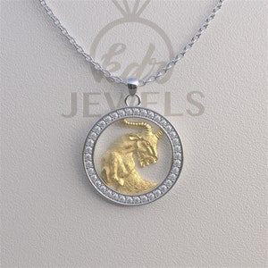 Capricorn Necklace, Capricorn Pendant, Capricorn Gold Necklace, Capricorn Silver Necklace, Zodiac Necklace, Zodiac Pendant, Best Gift for