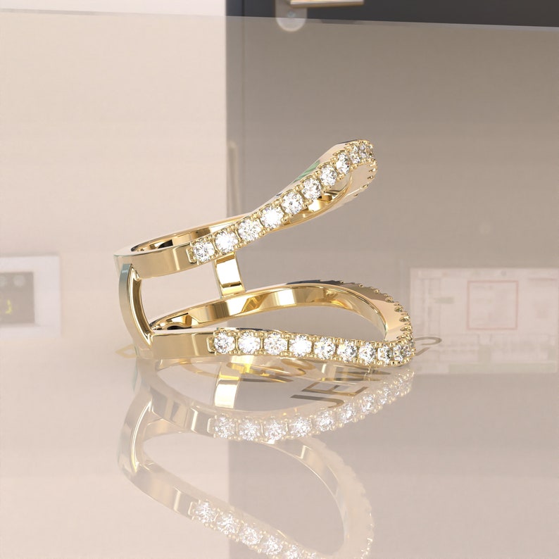 Customizable Ring Enhancer Moissanite Ring Enhancer Aggie Etsy