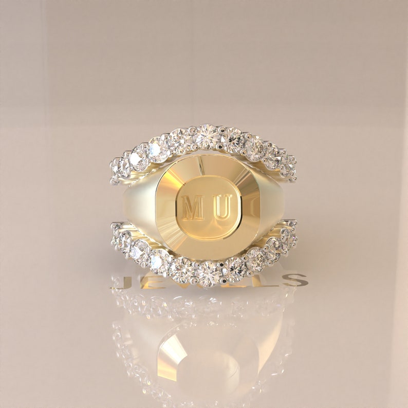 2.0ct Moissanite Ring Enhancer Customizable Ring Enhancer Etsy