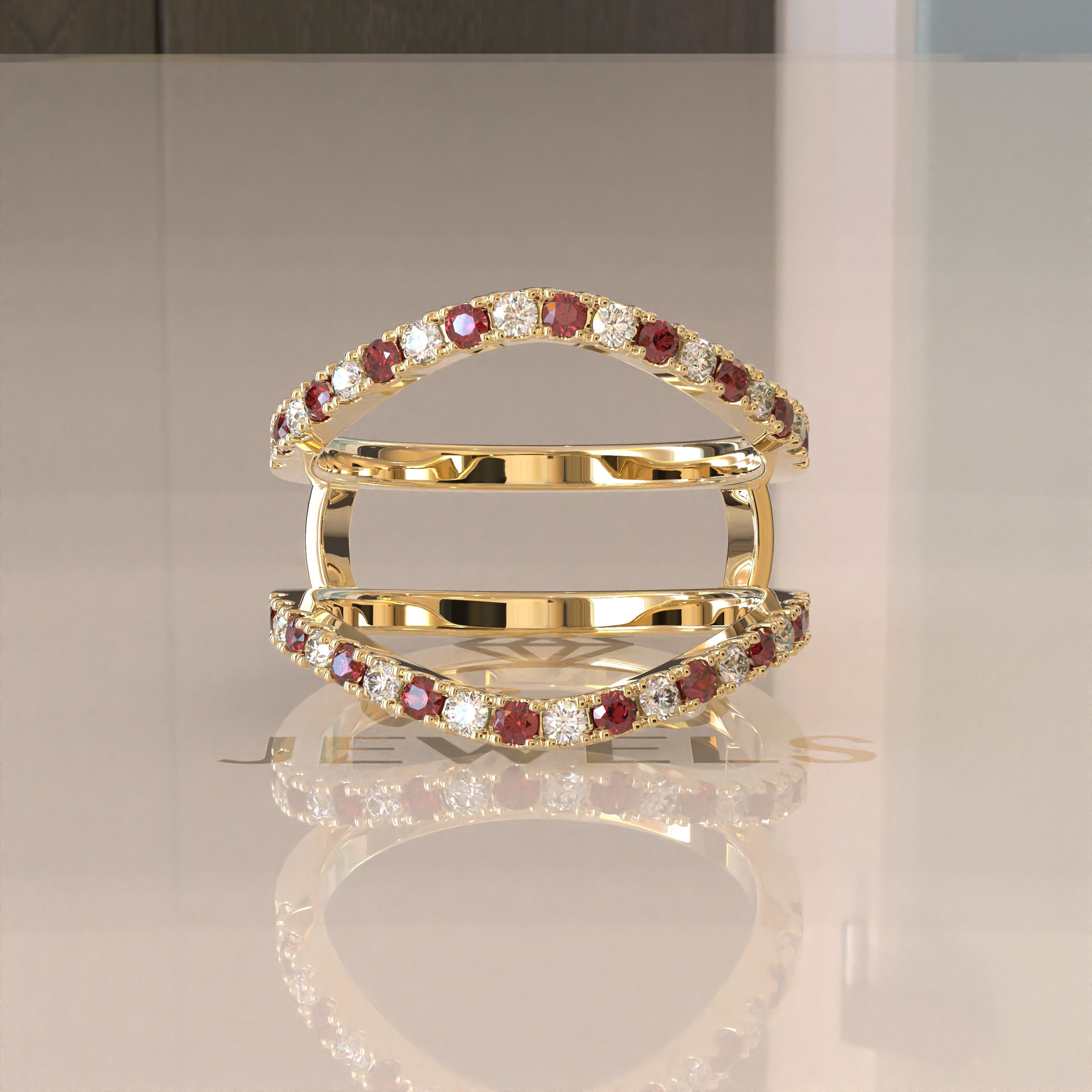 Customizable Ring Enhancer Moissanite Ring Enhancer Aggie Ring Enhancer Ruby Ring Wrap Ruby Ring Gaurd Garnet Ring Wrap Garnet Ring Etsy