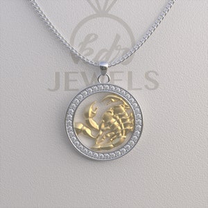 Scorpio Necklace, Scorpio Pendant, Scorpio Gold Necklace, Scorpio Silver Necklace, Zodiac Necklace, Zodiac Pendant, Best Gift for Christmas