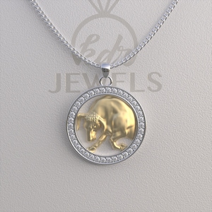 Taurus Necklace, Taurus Pendant, Taurus Gold Necklace, Taurus Silver Necklace, Zodiac Necklace, Zodiac Pendant, Best Gift for Christmas