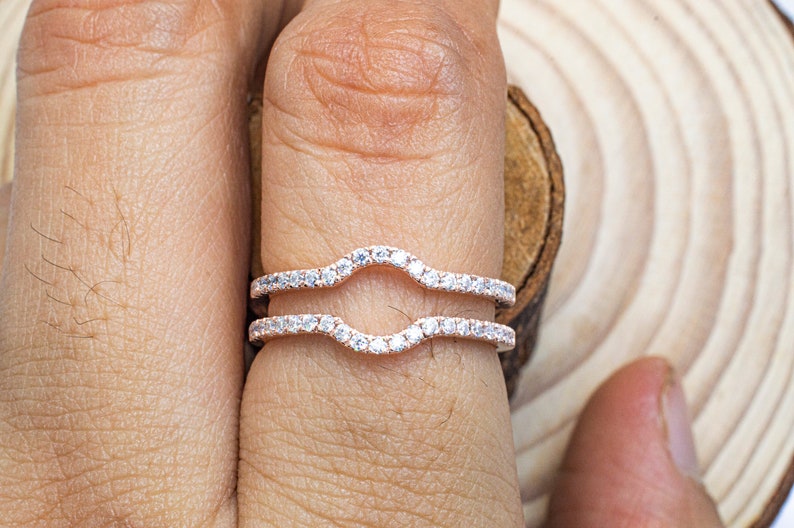 Customizable Ring Enhancer Moissanite Ring Enhancer Diamond Etsy