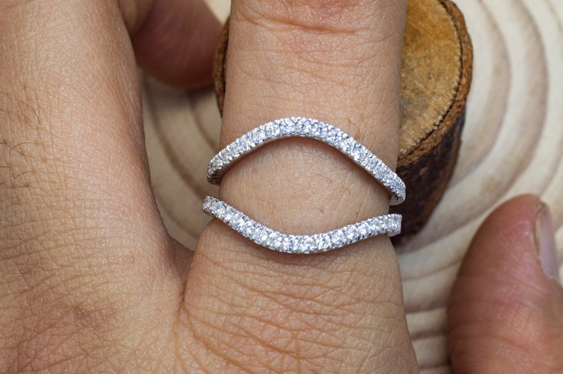 Customizable Ring Enhancer Moissanite Ring Enhancer Diamond Etsy