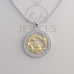 Cancer Necklace, Cancer Pendant, Cancer Gold Necklace, Cancer Silver Necklace, Zodiac Necklace, Zodiac Pendant, Best Gift for Christmas
