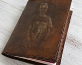 Passport Holder Engraved Personalized Passport Cover Leather Passport holder