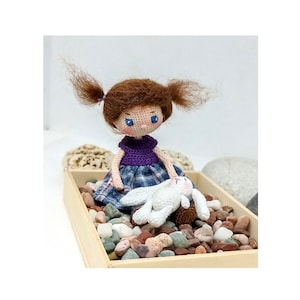 Crochet tiny  Emma doll, handmade doll for sale, crochet doll, amigurumi doll, stuffed doll, Mother&#39;s Day  gift