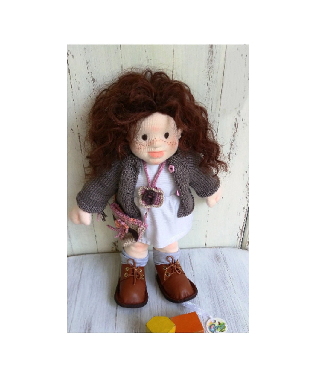 Boneca Waldorf "Denise" de 12 polegadas, boneca inspirada em Waldorf, primeira filha, Dia das Mães, Presentes
