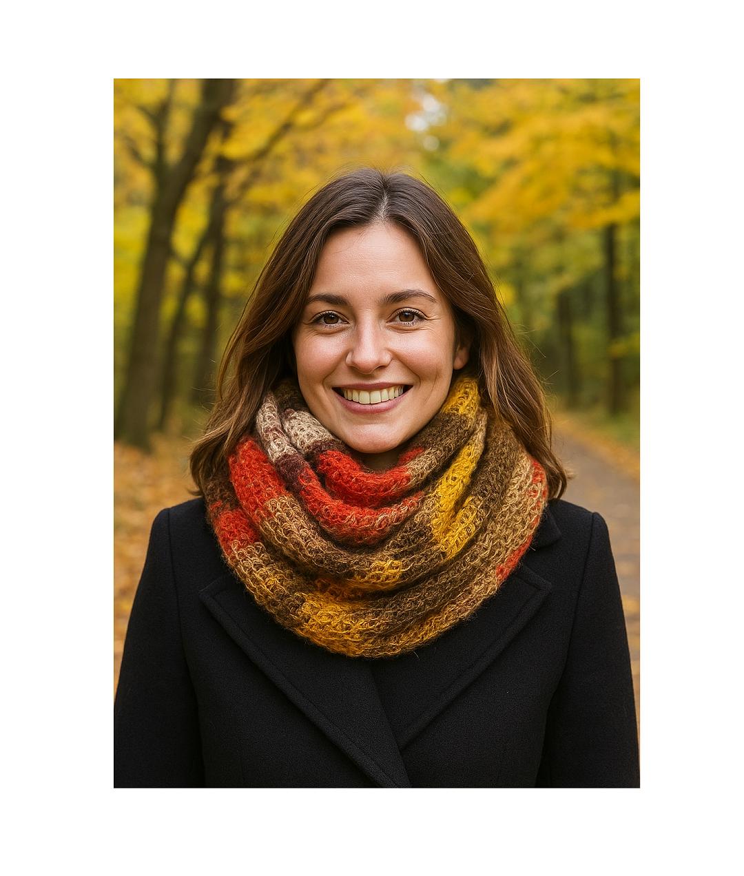 Scarves Hand Knit Infinity Scarf Tunisian Weave, Mother's Day, Gifts - Etsy