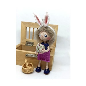 Crochet tiny  Sharon doll, handmade doll for sale, crochet doll, amigurumi doll, stuffed doll, Mother&#39;s Day