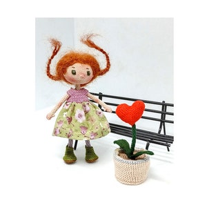 Crochet tiny  Mila doll, handmade doll for sale, crochet doll, amigurumi doll, stuffed doll, Mother&#39;s Day, Gifts