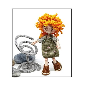 Crochet tiny Amy doll, handmade doll for sale, crochet doll, amigurumi doll, stuffed doll Mother&#39;s Day, Gifts