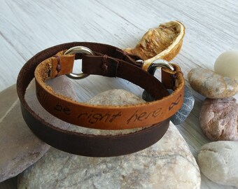 Leather Bracelet Wrap Leather Bracelet Multiple Bracelet Unisex Leather Bracelet Father's Day Handmade Bracelet Valentine's Day