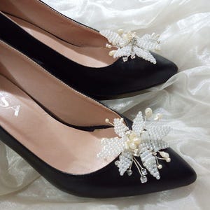 Handmade Crystal Shoe Clips Add Sparkle to Your Style Silver  Bridal shoe clips Crystal jewelry for shoes Wedding shoes Silver shoes