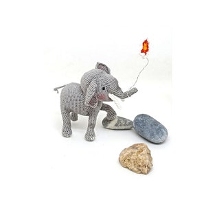 Handmade elephant Tiny  elephant Amigurumi  elephant Miniature Crochet  elephant-Handmade Knitted Crochet  elephant, Mother&#39;s Day, Gifts
