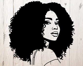 Download Afro Hair Svg Etsy