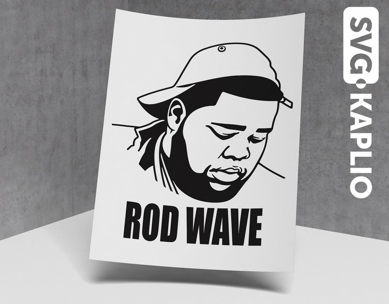Rod Wave SVG Cutting Files 2 Rapper Digital Clip Art Hip Etsy
