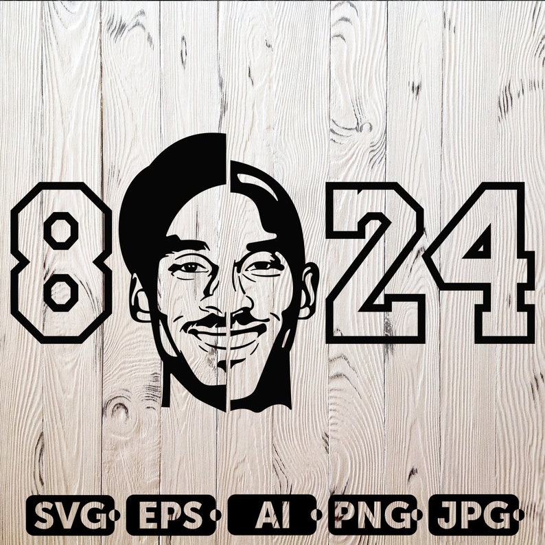 Download Kobe Bryant SVG Cutting Files 2 Mamba Digital Clip Art NBA ...