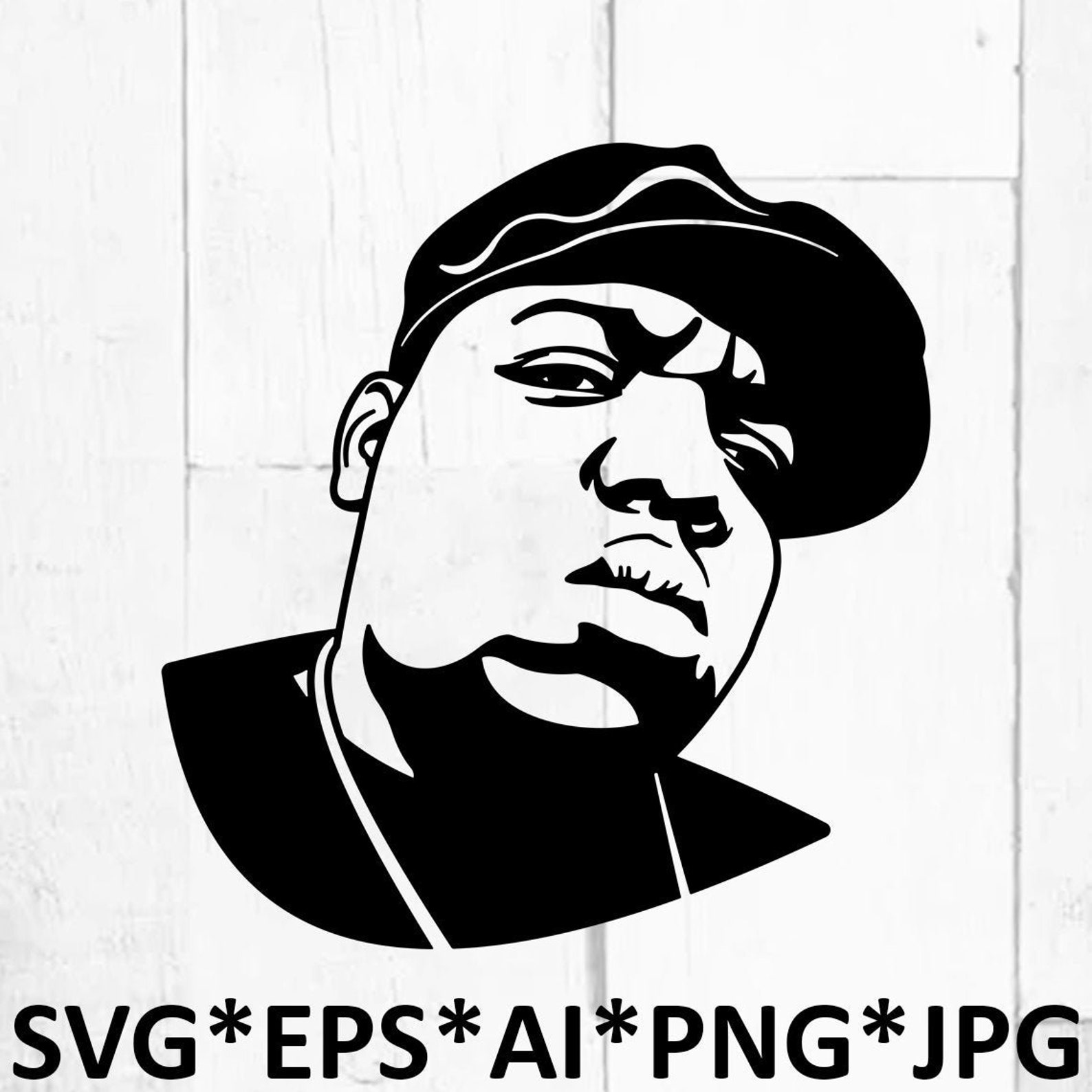 Biggie Smalls SVG Cutting Files 5 Notorious BIG SVG Hip hop | Etsy