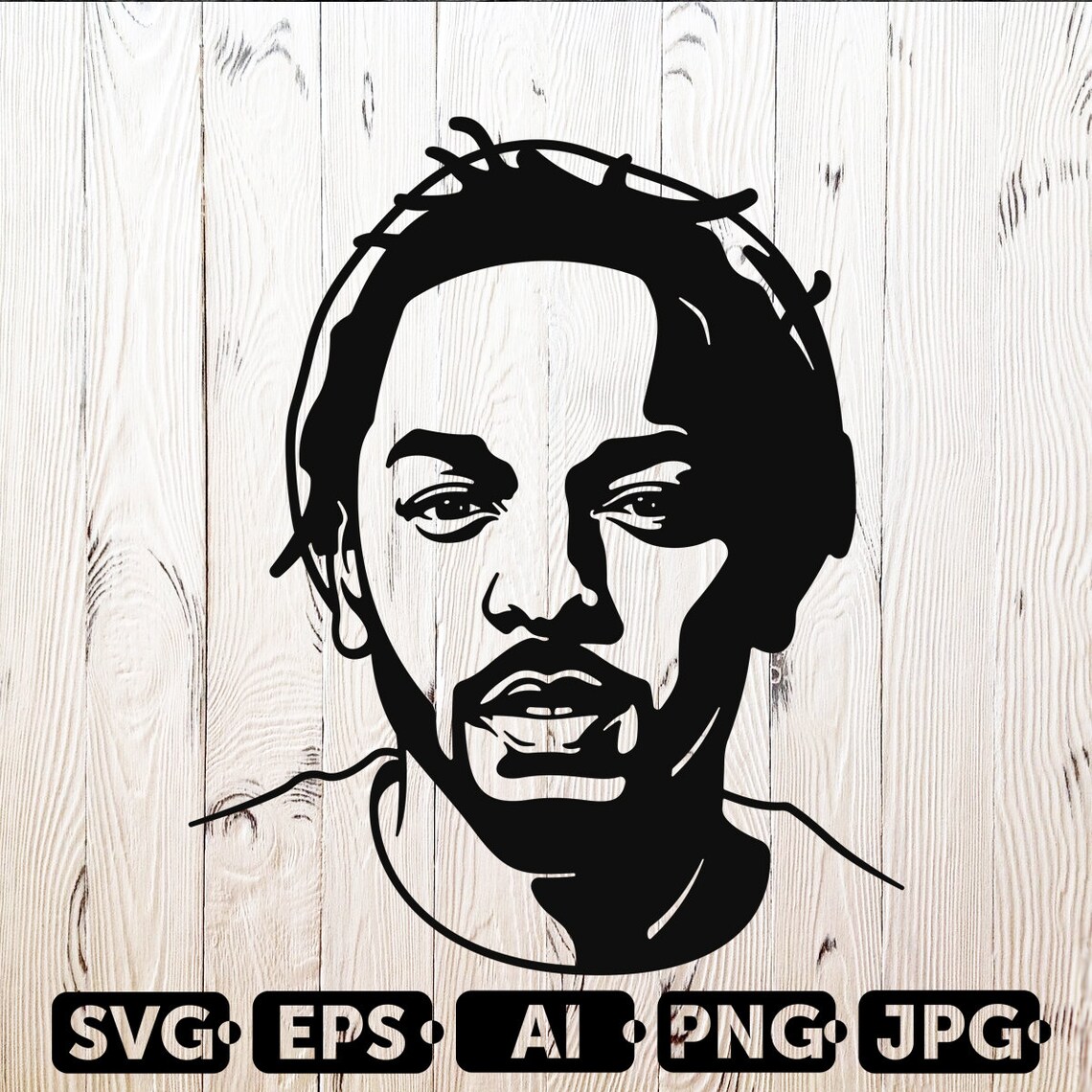 Kendrick Lamar SVG Cutting Files 2 Rapper Digital Clip Art | Etsy