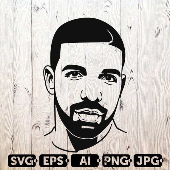 Download Drake Svg Cutting Files 1 Drake Portrait Svg Files For Etsy