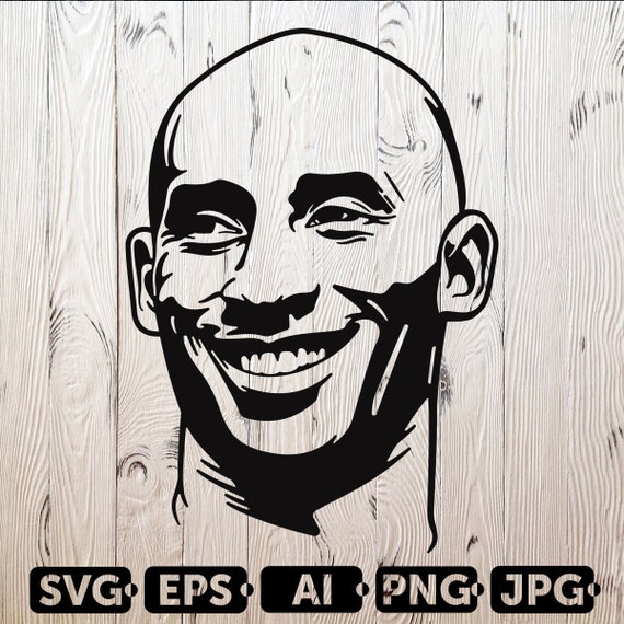 Download Kobe Bryant SVG Cutting Files 4 Without a number Black | Etsy