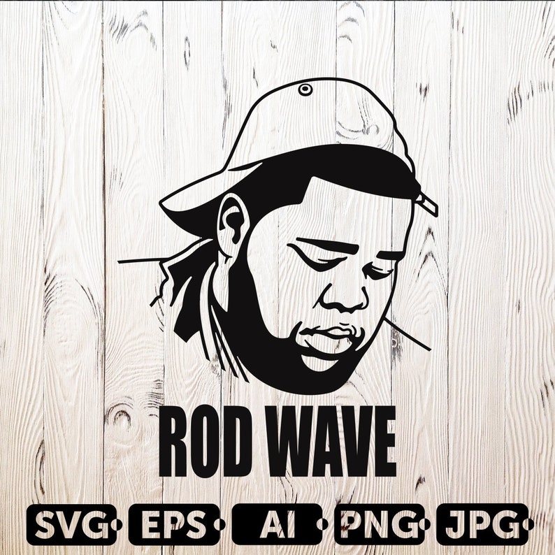 Rod Wave SVG Cutting Files 2 Rapper Digital Clip Art Hip Etsy