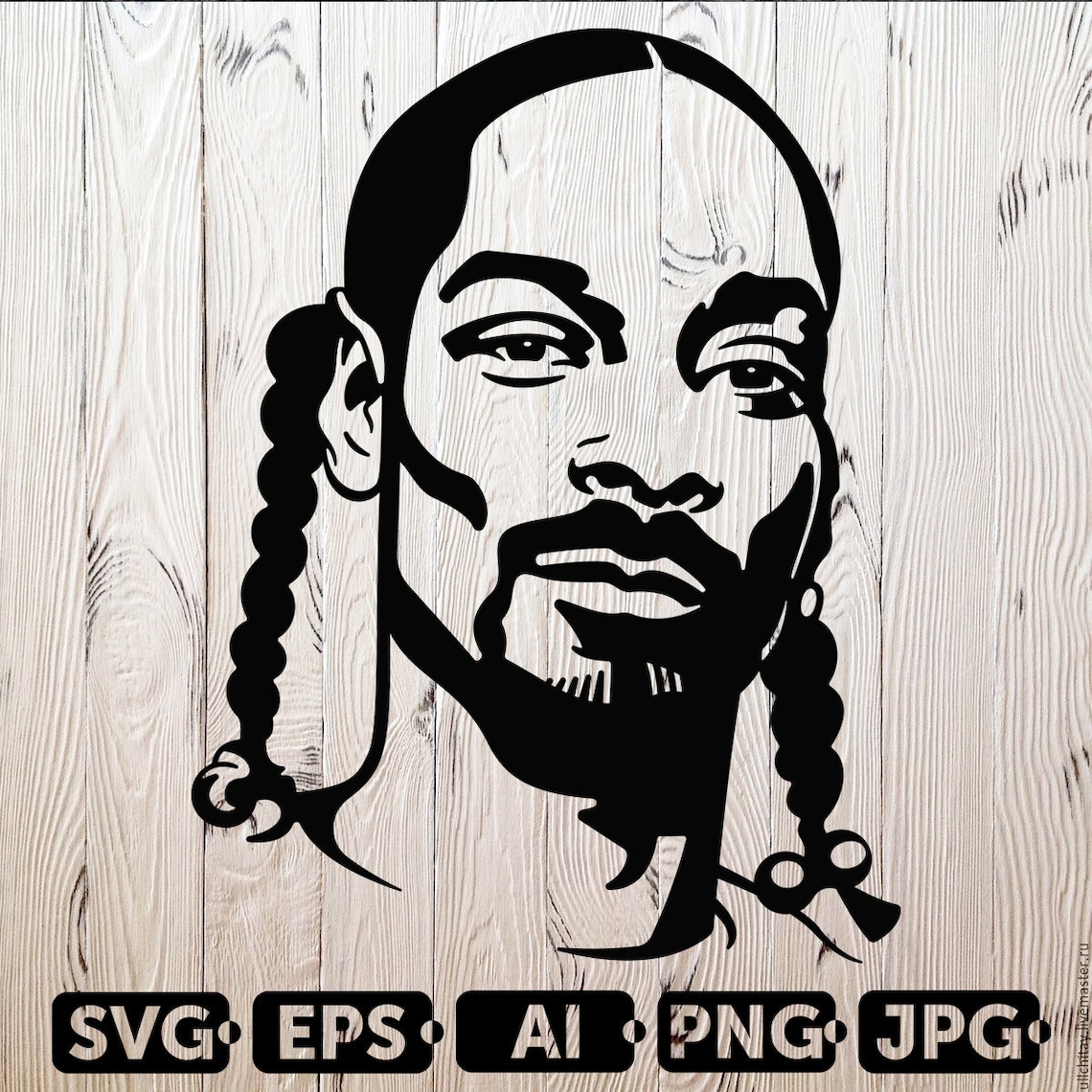 Snoop Dogg SVG Cutting Files West Coast Digital Clip Art | Etsy