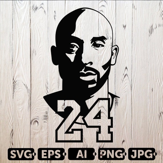 Kobe Bryant SVG Cutting Files Mamba Digital Clip Art NBA ...