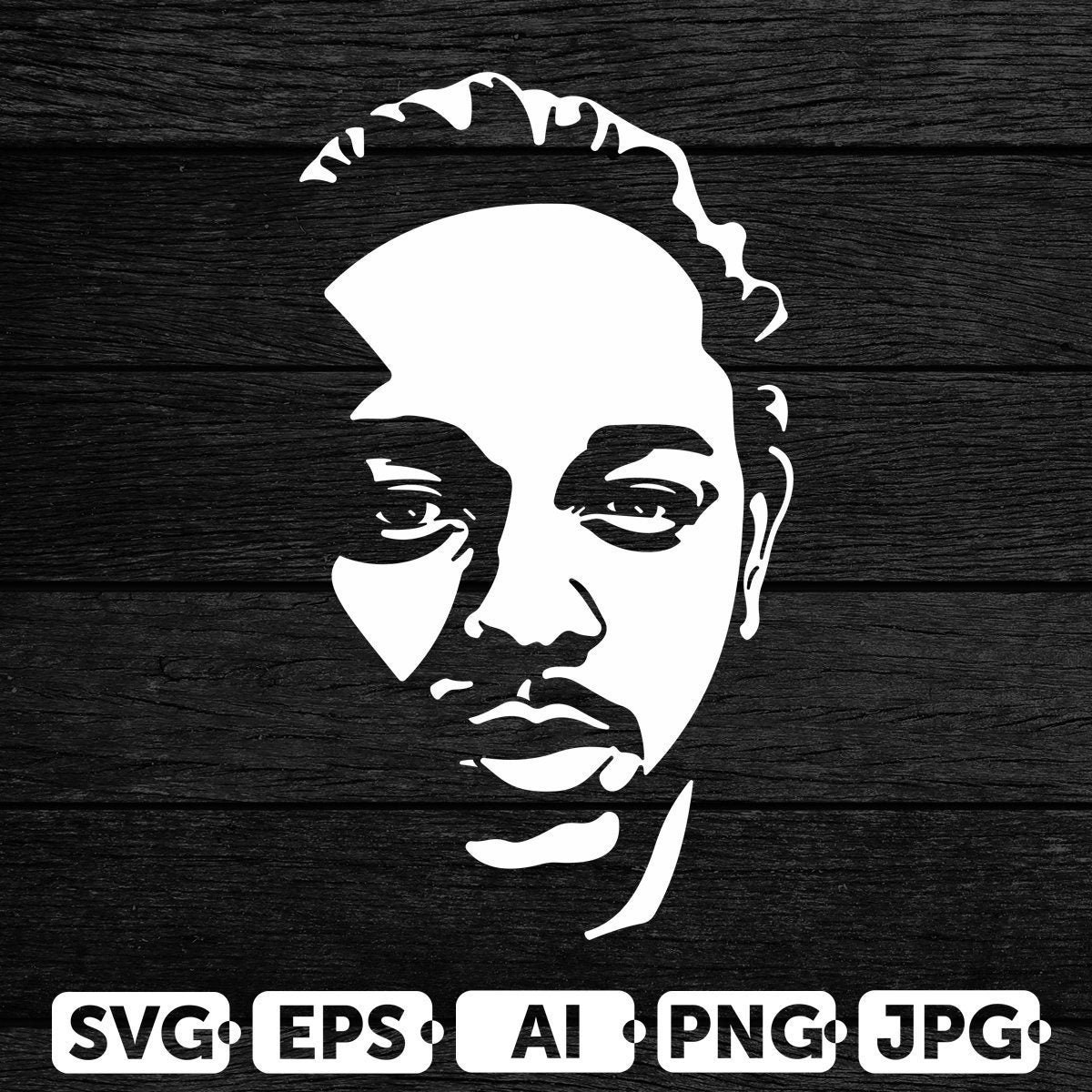 Kendrick Lamar SVG Archivos de corte Rapper Digital Clip Art | Etsy