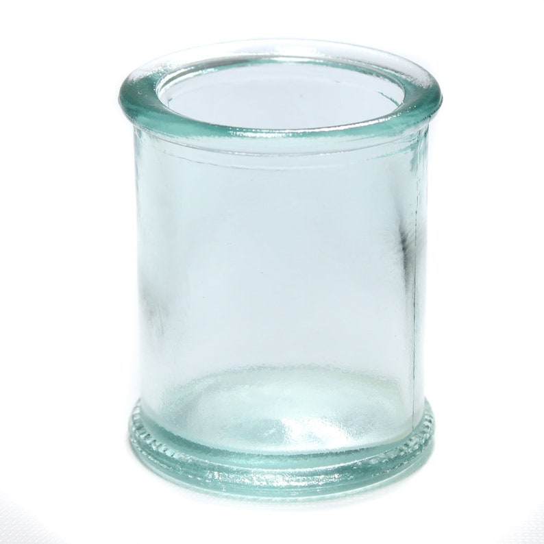 4oz Spanish Glass Candle Holder 100 Recycled Glass Etsy