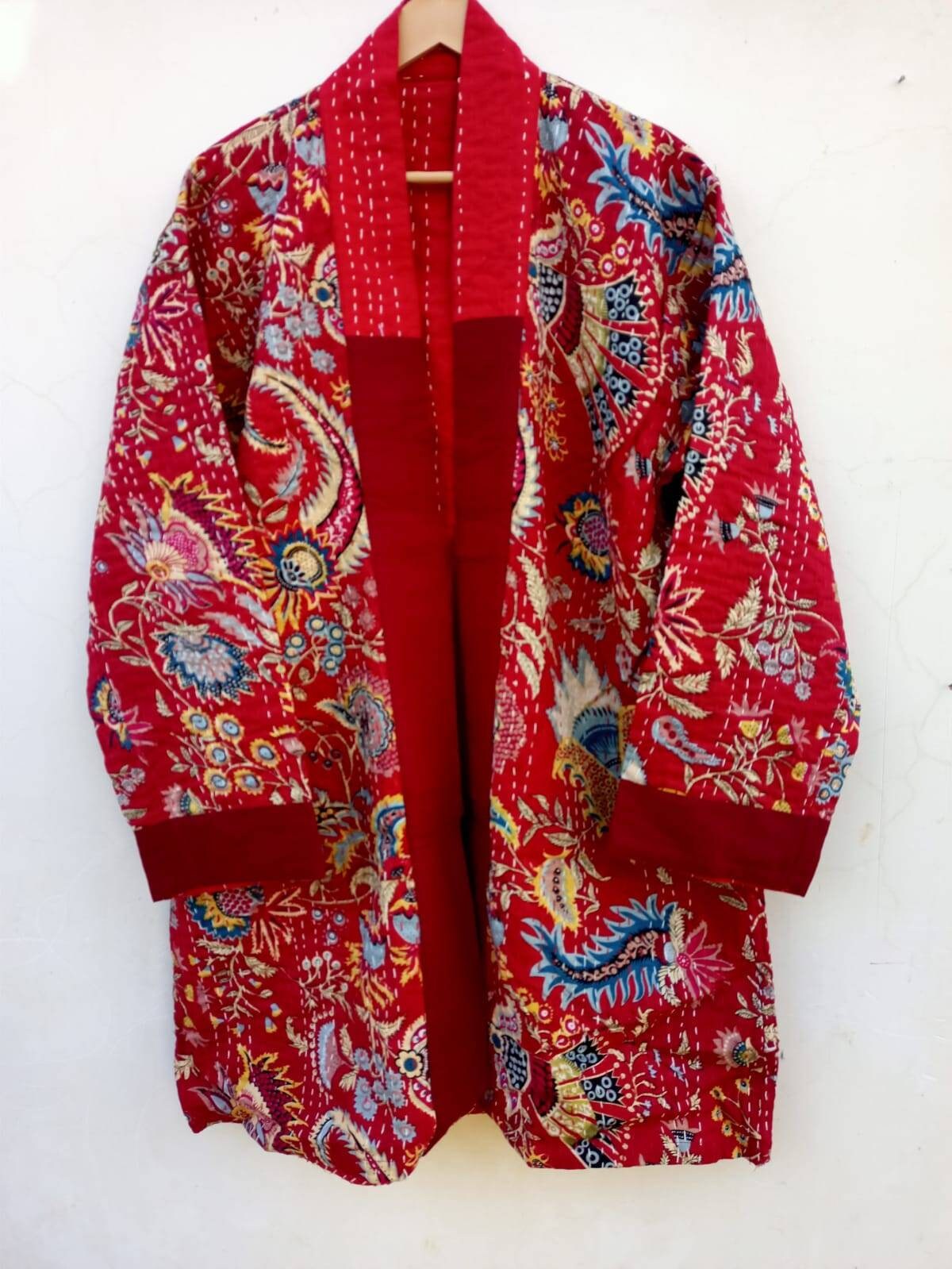 Indian Coat Women's Kantha Jacket New Kantha Jacket Hand - Etsy