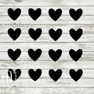 valentines day hearts svg cut file, downloadable sign stencil, hearts sign svg, heart cluster, commercial use svg pdf, svgs for signs
