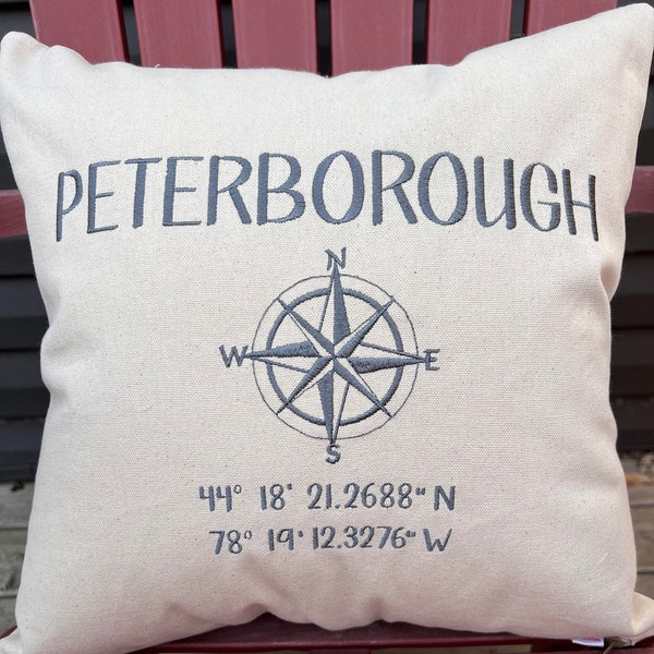 Coordinates Pillow | Embroidered Pillow