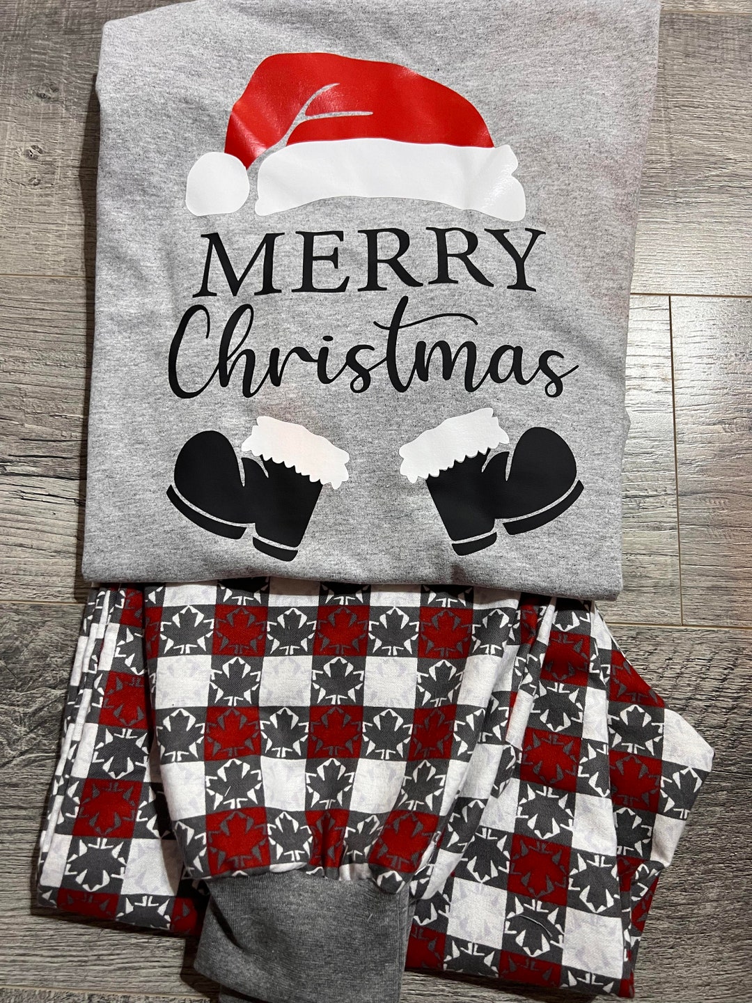 Family Christmas Pyjamas Maple Leaf Christmas Pyjamas Matching Etsy