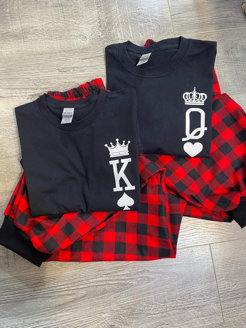 King OR Queen Pyjamas Couples Pyjamas Matching Pyjamas Loungewear image 1