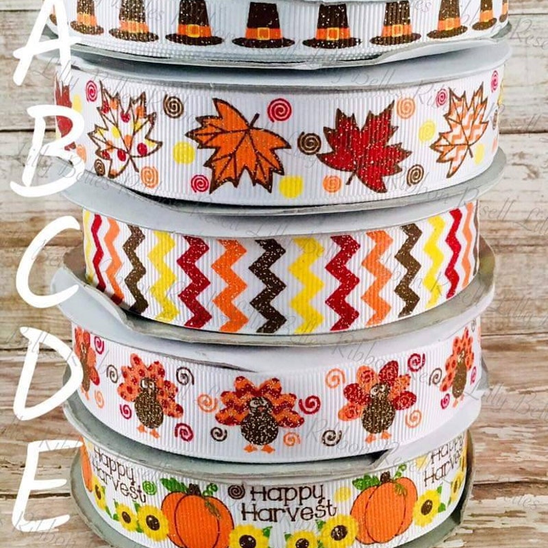 Thanksgiving Ribbon - Etsy