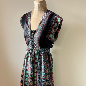 Vintage 1970&#39;s handmade prairie dress, Gunne Sax style dress, prairie maxi dress. UK 12