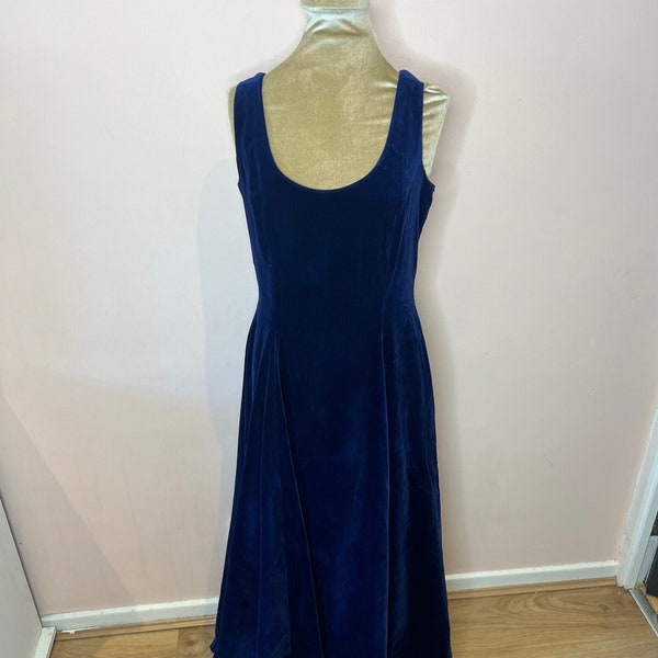 Blue Velvet Dress Etsy