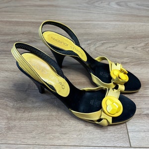 Yellow sales short heels