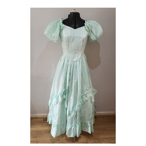 Vintage 1980&#39;s ballgown, princess dress, period costume, fancy dress, little bo beep, UK 10 - 12