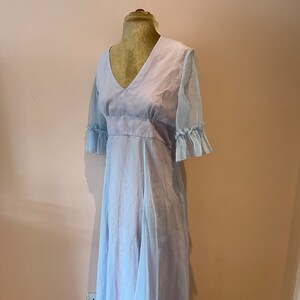Pale blue top vintage dress