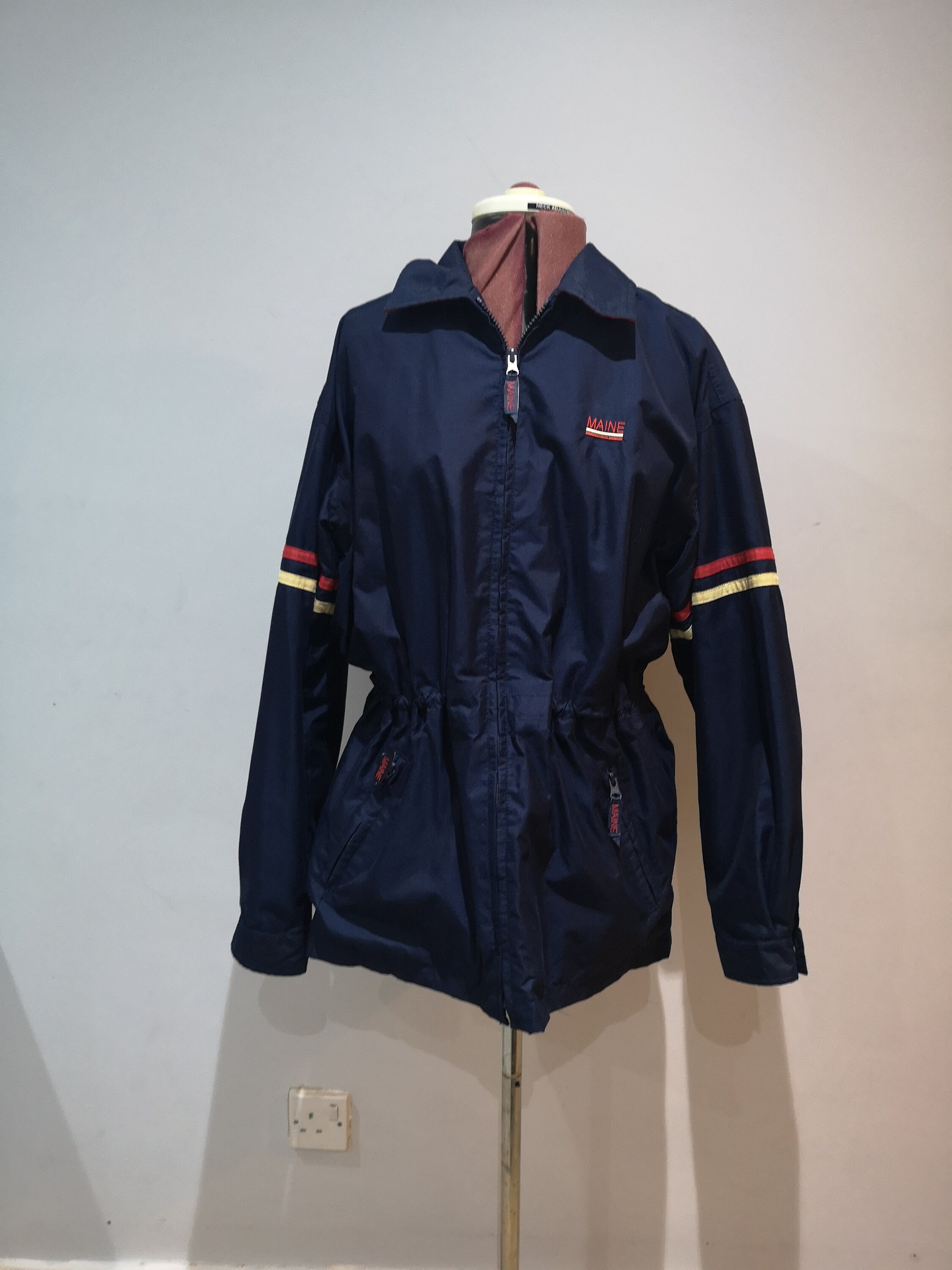 Image of 's Maine New England Waterproof Jacket, Navy Blue Windbreaker Uk  -
