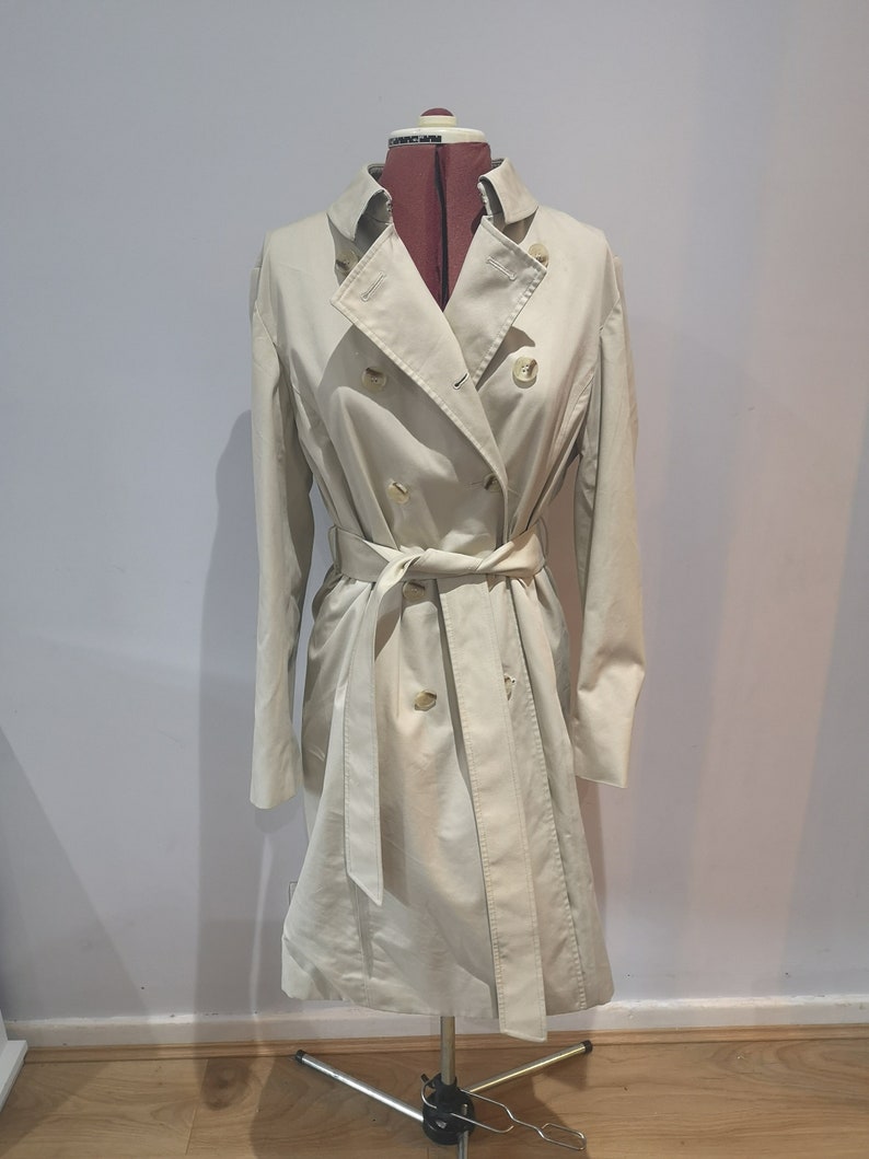Aquascutum vintage womens trench coat beige trench coat | Etsy